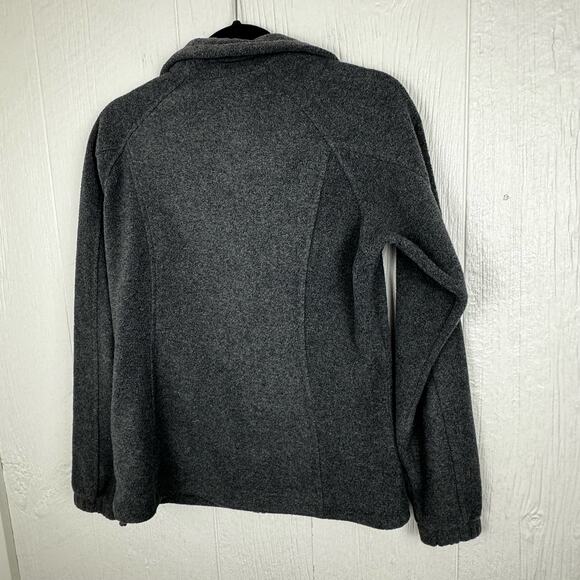 Columbia Gray Fleece Full Zip Jacket Size Small Outdoor Minimalist Neutral Women - Picture 3 of 7